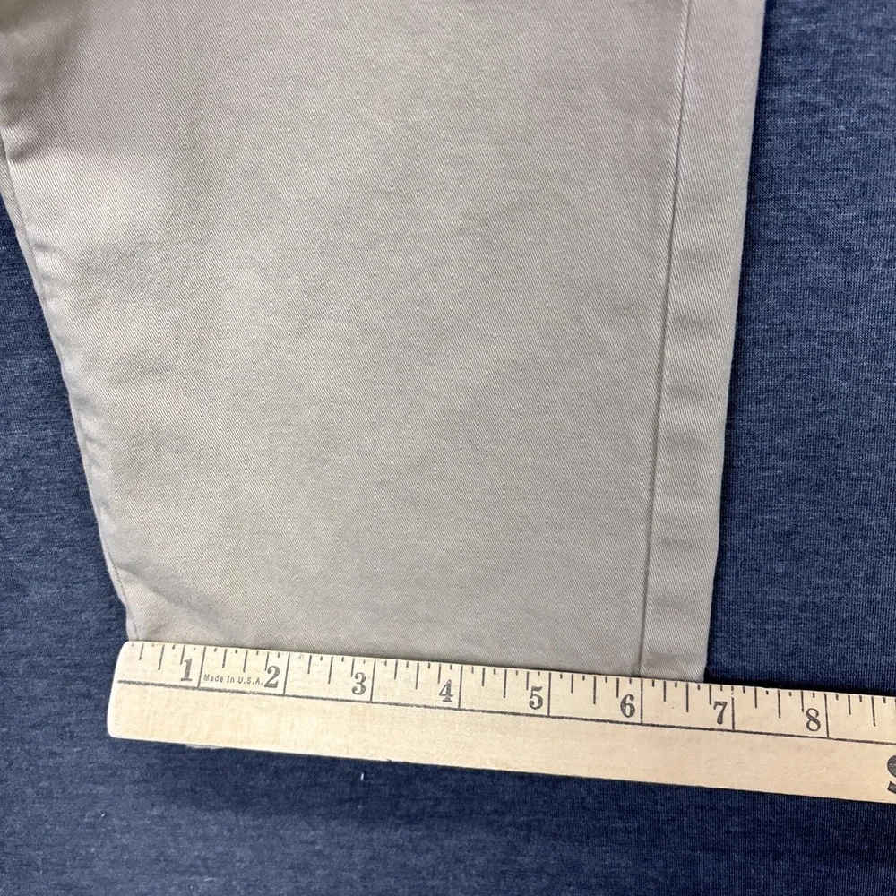 Mott Bow Pants Mens 34x31 TAG-34x32 Twill Chino Charles Khaki Beige Preppy